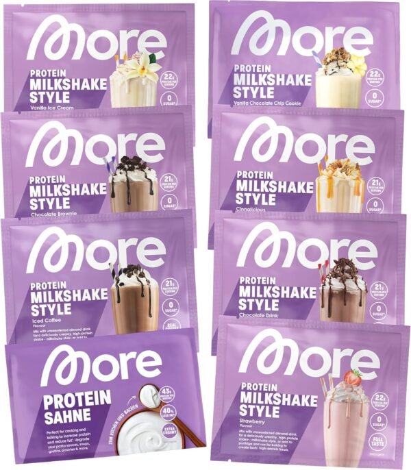 XXL Protein Box - MORE Nutrition - (Zerup, Clear Whey, Protein Iced Coffee, Protein Milkshake, Protein Sahne, Protein Grießpudding, Protein Pudding, Shaker) - Image 6