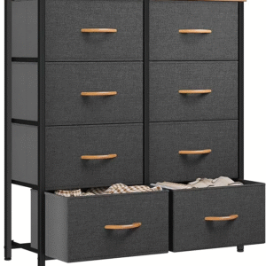 YITAHOME Fabric Chest of Drawers ?C 8-Drawer Tall Storage Dresser & Bedroom Organizer Cabinet